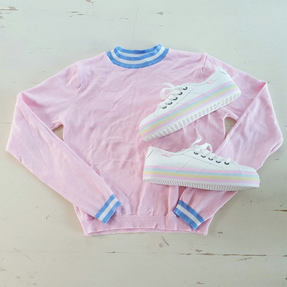 PASTEL PLATFORM SNEAKERS - Picture 3 of 3